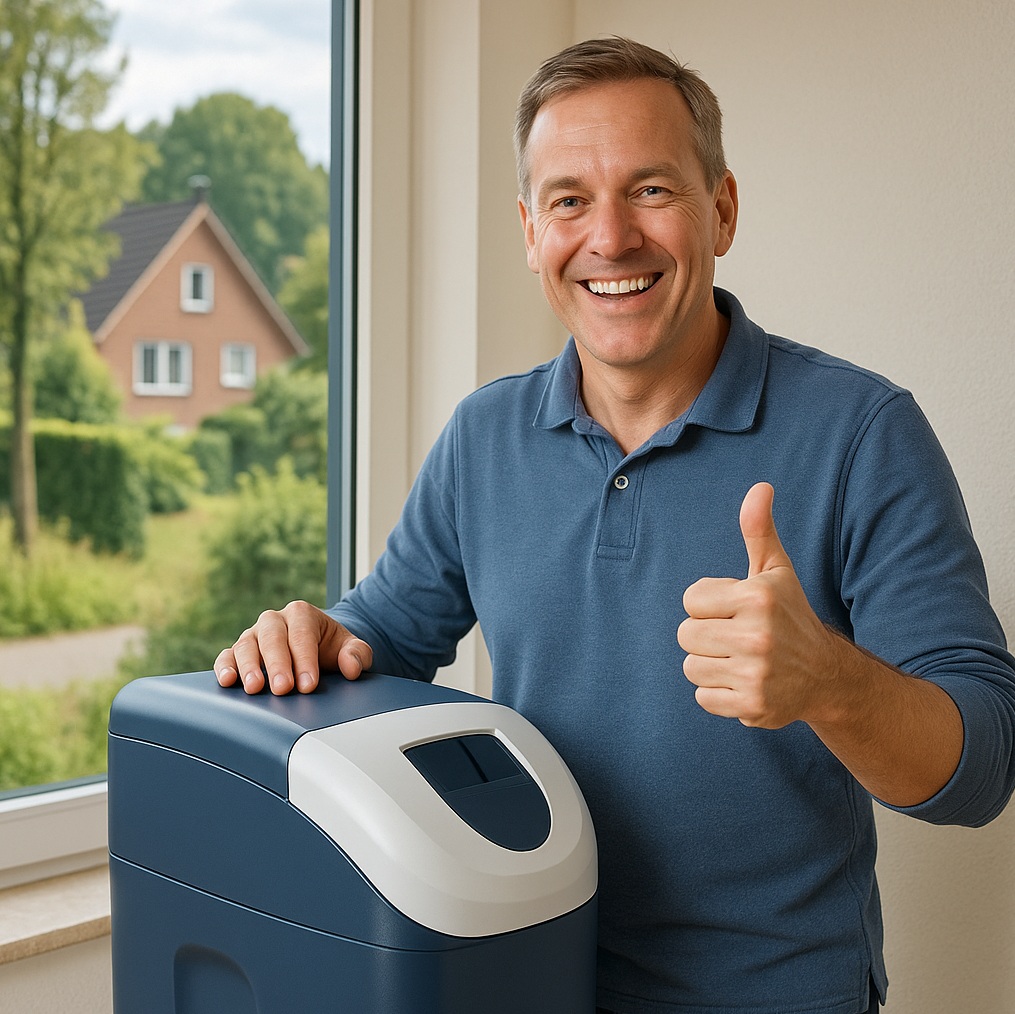 Trotse eigenaar waterontharder apeldoorn